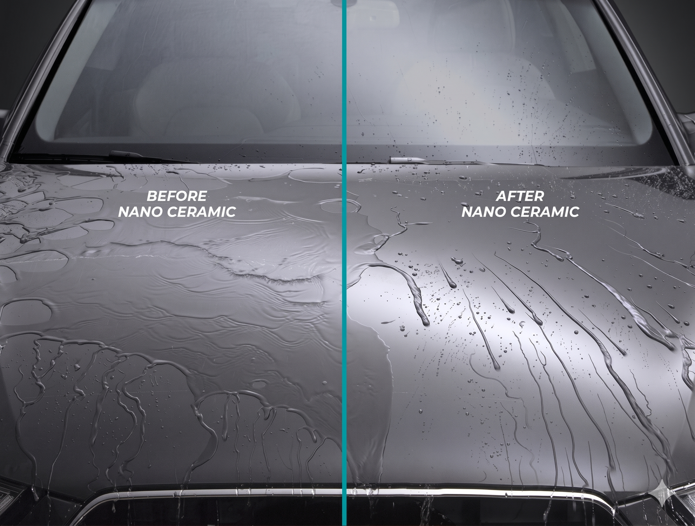 Sebelum & sesudah Scuto Nano Ceramic Coating